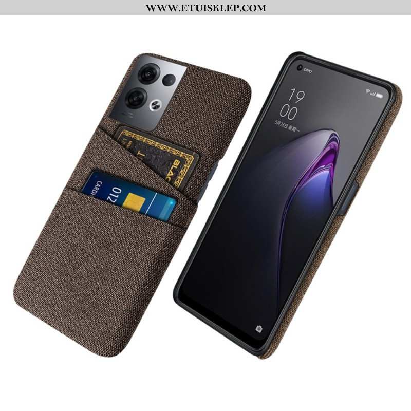 Etui do Oppo Reno 8 Pro Tkanina Na Karty